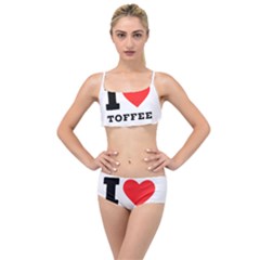 I Love Toffee Layered Top Bikini Set by ilovewhateva