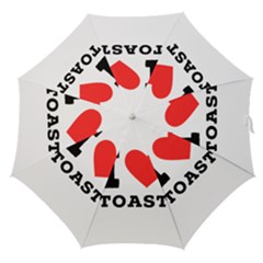 I Love Toast Straight Umbrellas by ilovewhateva