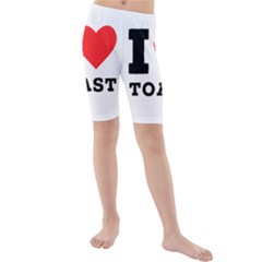 I Love Toast Kids  Mid Length Swim Shorts by ilovewhateva