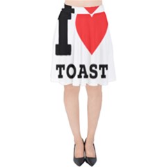 I Love Toast Velvet High Waist Skirt by ilovewhateva