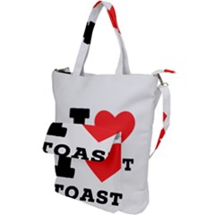 I Love Toast Shoulder Tote Bag by ilovewhateva