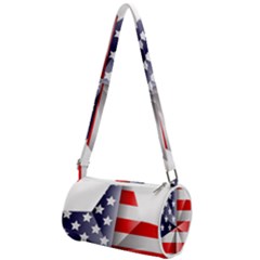 United States Of America Flag Of The United States Independence Day Mini Cylinder Bag by danenraven