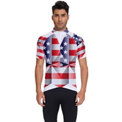 United States Of America Flag Of The United States Independence Day Men s Short Sleeve Cycling Jersey by danenraven