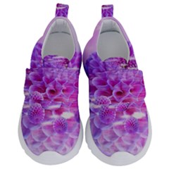 Dahlia Blossom Bloom Dahlias Fall Kids  Velcro No Lace Shoes