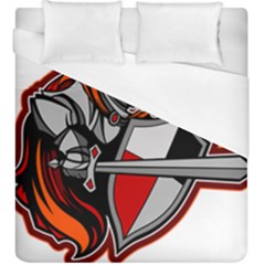 Knight Shield Sword Shield Fictional Character Duvet Cover (king Size) by danenraven