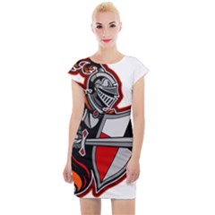 Knight Shield Sword Shield Fictional Character Cap Sleeve Bodycon Dress