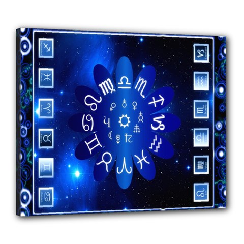 Astrology Horoscopes Constellation Canvas 24  X 20  (stretched) by danenraven