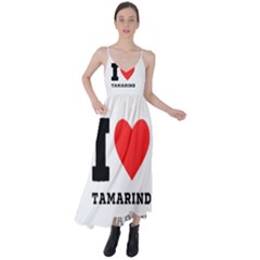 I Love Tamarind Tie Back Maxi Dress by ilovewhateva