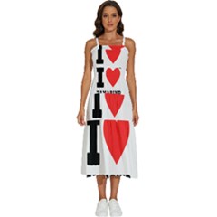 I Love Tamarind Sleeveless Shoulder Straps Boho Dress by ilovewhateva