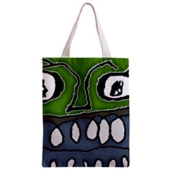 Extreme Closeup Angry Monster Vampire Zipper Classic Tote Bag by dflcprintsclothing