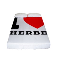 I Love Sherbet Fitted Sheet (full/ Double Size) by ilovewhateva