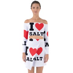 I Love Salt Off Shoulder Top With Skirt Set by ilovewhateva