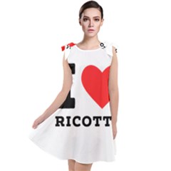 I Love Ricotta Tie Up Tunic Dress