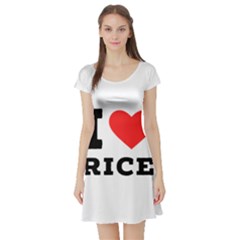 I Love Rice Short Sleeve Skater Dress by ilovewhateva