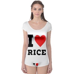 I love rice Boyleg Leotard 