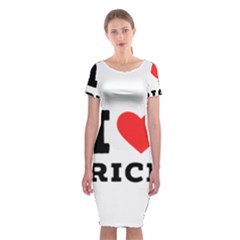 I Love Rice Classic Short Sleeve Midi Dress by ilovewhateva