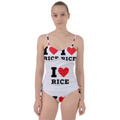 I love rice Sweetheart Tankini Set