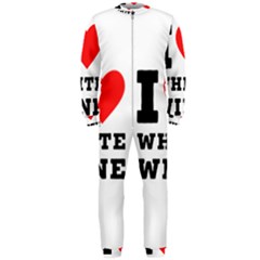 I Love White Wine Onepiece Jumpsuit (men) by ilovewhateva