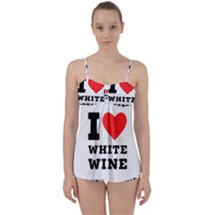 I Love White Wine Babydoll Tankini Set by ilovewhateva