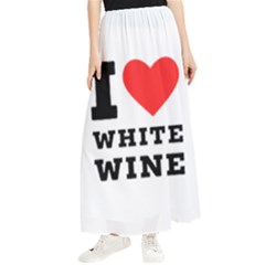 I Love White Wine Maxi Chiffon Skirt by ilovewhateva