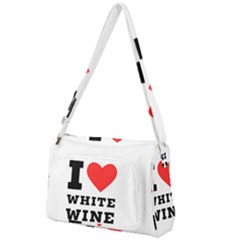 I Love White Wine Front Pocket Crossbody Bag by ilovewhateva