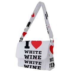 I Love White Wine Full Print Messenger Bag (l) by ilovewhateva