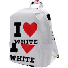 I Love White Wine Zip Up Backpack by ilovewhateva