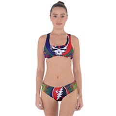 Grateful Dead Pattern Criss Cross Bikini Set by Mog4mog4