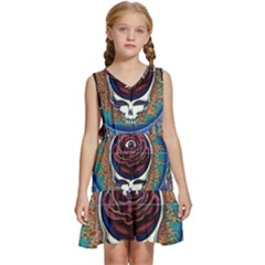 Grateful Dead Ahead Of Their Time Kids  Sleeveless Tiered Mini Dress by Mog4mog4