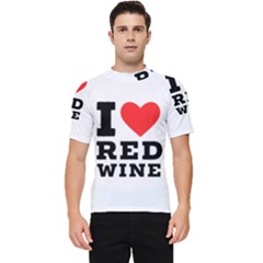 I Love Red Wine Men s Short Sleeve Rash Guard by ilovewhateva