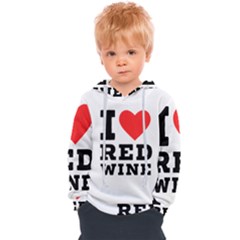 I love red wine Kids  Overhead Hoodie