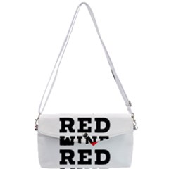 I Love Red Wine Removable Strap Clutch Bag by ilovewhateva