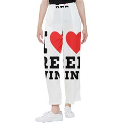 I Love Red Wine Women s Pants  by ilovewhateva