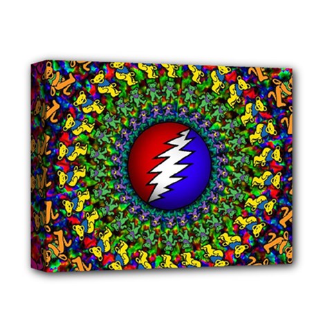 Grateful Dead Deluxe Canvas 14  X 11  (stretched) by Mog4mog4
