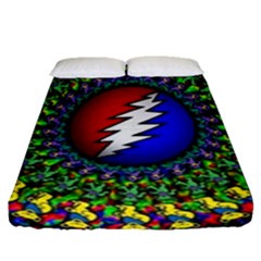 Grateful Dead Fitted Sheet (queen Size) by Mog4mog4