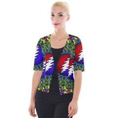 Grateful Dead Cropped Button Cardigan