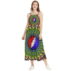 Grateful Dead Boho Sleeveless Summer Dress