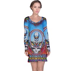 Grateful Dead Wallpapers Long Sleeve Nightdress by Mog4mog4