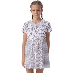 Joy Division Unknown Pleasures Post Punk Kids  Asymmetric Collar Dress by Mog4mog4