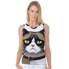 Grumpy Cat Women s Basketball Tank Top by Mog4mog4