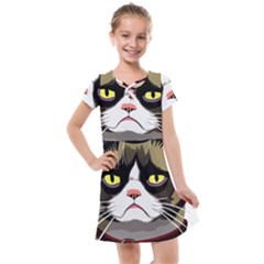 Grumpy Cat Kids  Cross Web Dress by Mog4mog4