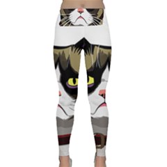 Grumpy Cat Lightweight Velour Classic Yoga Leggings by Mog4mog4