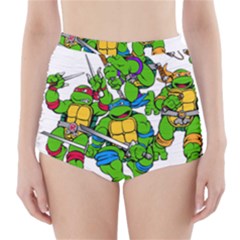 Teenage Mutant Ninja Turtles High-waisted Bikini Bottoms by Mog4mog4