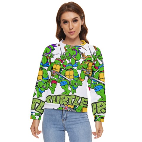 Teenage Mutant Ninja Turtles Women s Long Sleeve Raglan Tee by Mog4mog4