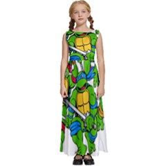 Teenage Mutant Ninja Turtles Kids  Satin Sleeveless Maxi Dress