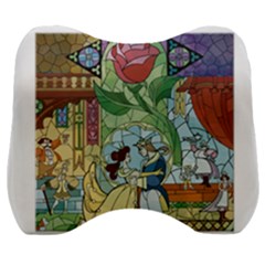 Beauty Stained Glass Velour Head Support Cushion by Mog4mog4