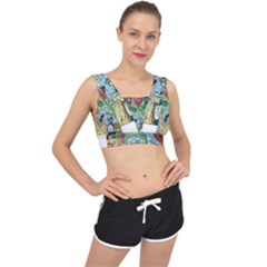 Beauty Stained Glass V-back Sports Bra