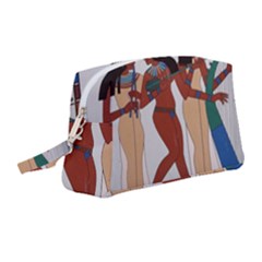 Egypt Fresco Mural Decoration Wristlet Pouch Bag (medium) by Mog4mog4