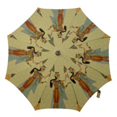 Egyptian Design Man Artifact Royal Hook Handle Umbrellas (large) by Mog4mog4
