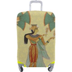 Egyptian Design Man Artifact Royal Luggage Cover (large) by Mog4mog4